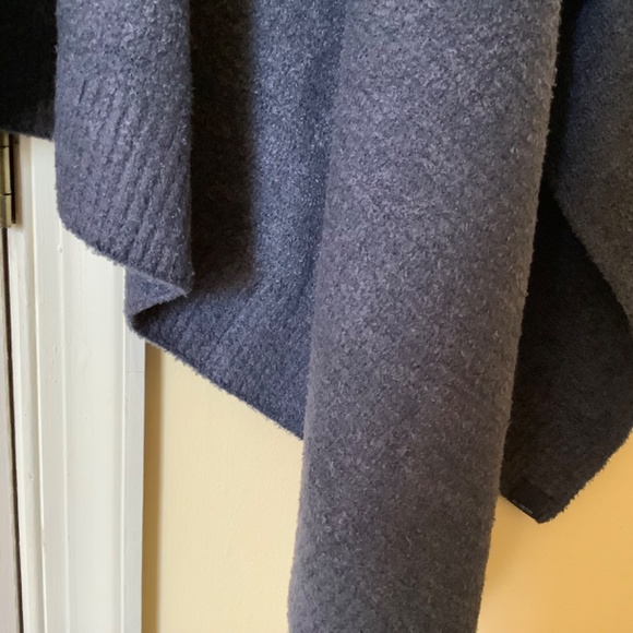 Barefoot Dreams CozyChic Lite Poncho Open Front Wrap Indigo Pacific Blue OS - Picture 10 of 15